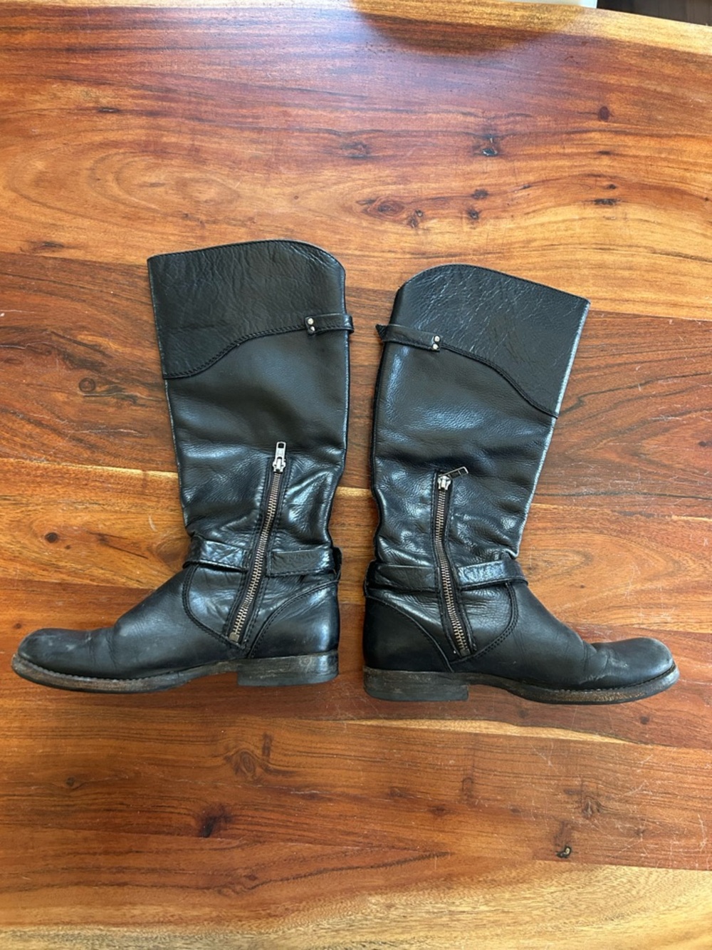 Frye women’s Phillip riding boots leather black - Picture 4 of 13